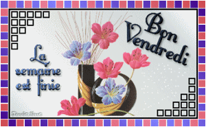 Gif animé la semaine est finie Bon vendredi